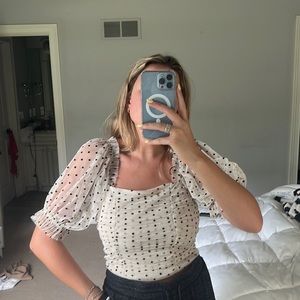 Polka dot top